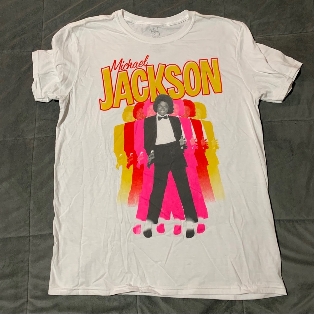 White Michael Jackson Tee